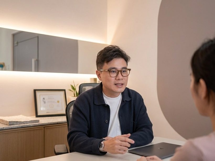 Doctor and patient in conversation during a consultation